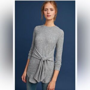 NWT Anthropologie Soft Brushed Knit Tunic Top Sz M